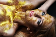 Gold Glitter Portrait